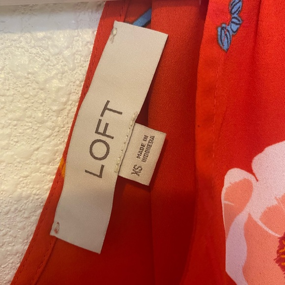 Floral Red Ruffle Top - Picture 5 of 5